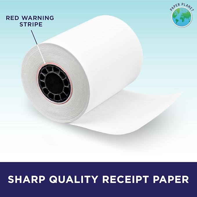 Thermal Paper for Pax Models A80 E600 S80 S500 Q80 | 24 Rolls
