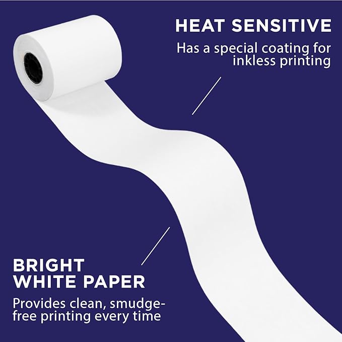 Thermal Paper for Pax Models A80 E600 S80 S500 Q80 | 24 Rolls