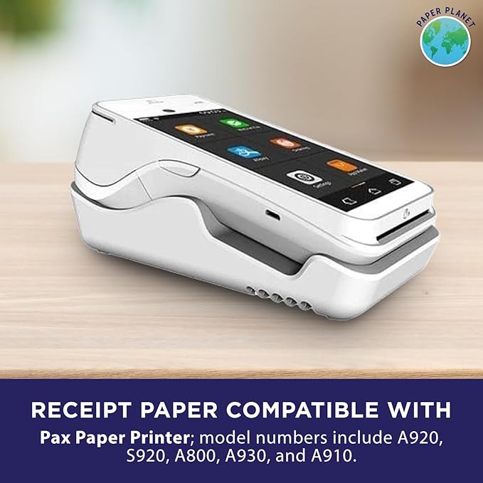 Thermal Paper for Pax Models A920 S920 A800 A930 A910 | 30 Rolls