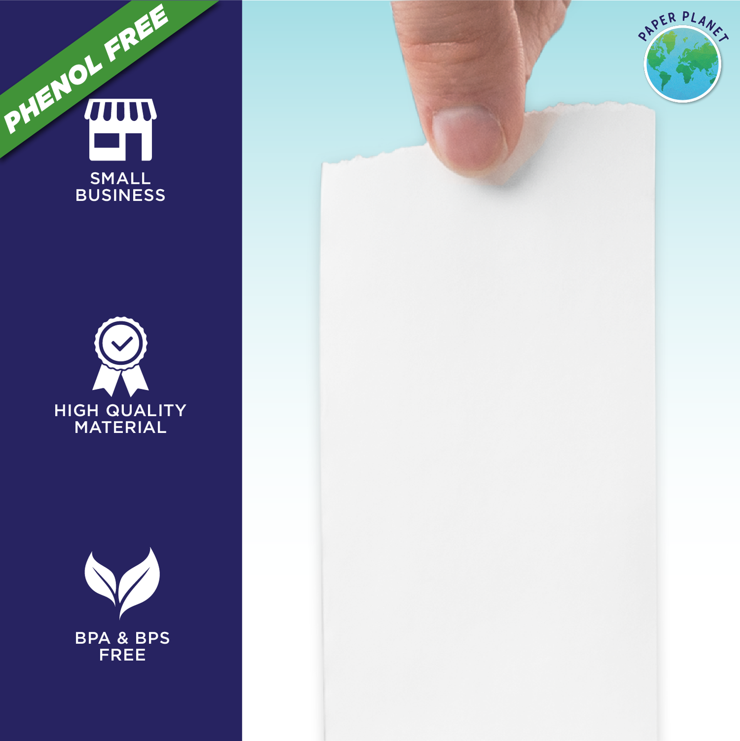 Phenol Free Thermal Paper for Poynt Smart Thermal Terminal | 10 Rolls | BPS & BPA Free
