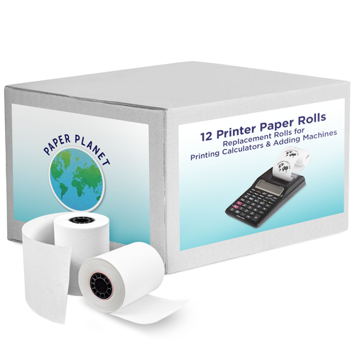 Adding Machine Bond Paper for Canon, Casio, Sharp, and Victor Machines | 12 Rolls