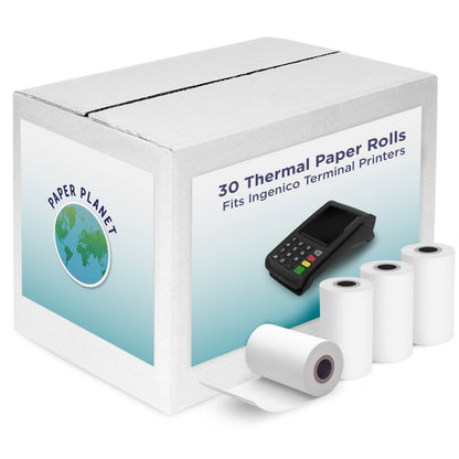 Thermal Paper for Ingenico Move, Desk, Axium, Elite, and More | 30 Rolls