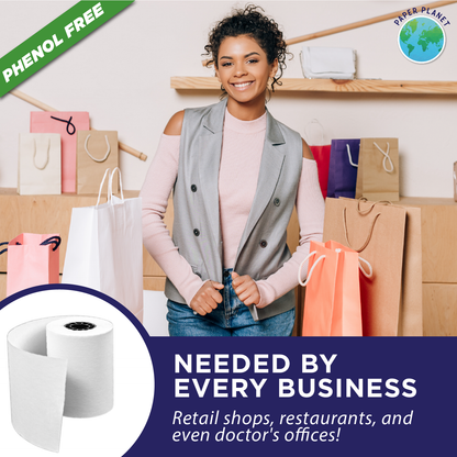 Phenol-Free Thermal Paper for Clover Mini | 24 Rolls | BPS Free & BPA Free