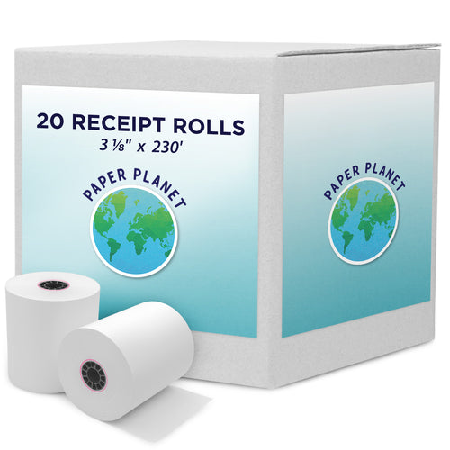3 1/8" x 230' Thermal Paper | 20 Rolls