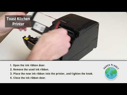 Red/Black Ink Ribbons Compatible with Toast TKP300 | 12 Ribbons