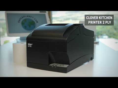 Clover 2-Ply Kitchen Printer Paper | 18 Rolls & 1 Ribbon – Paper